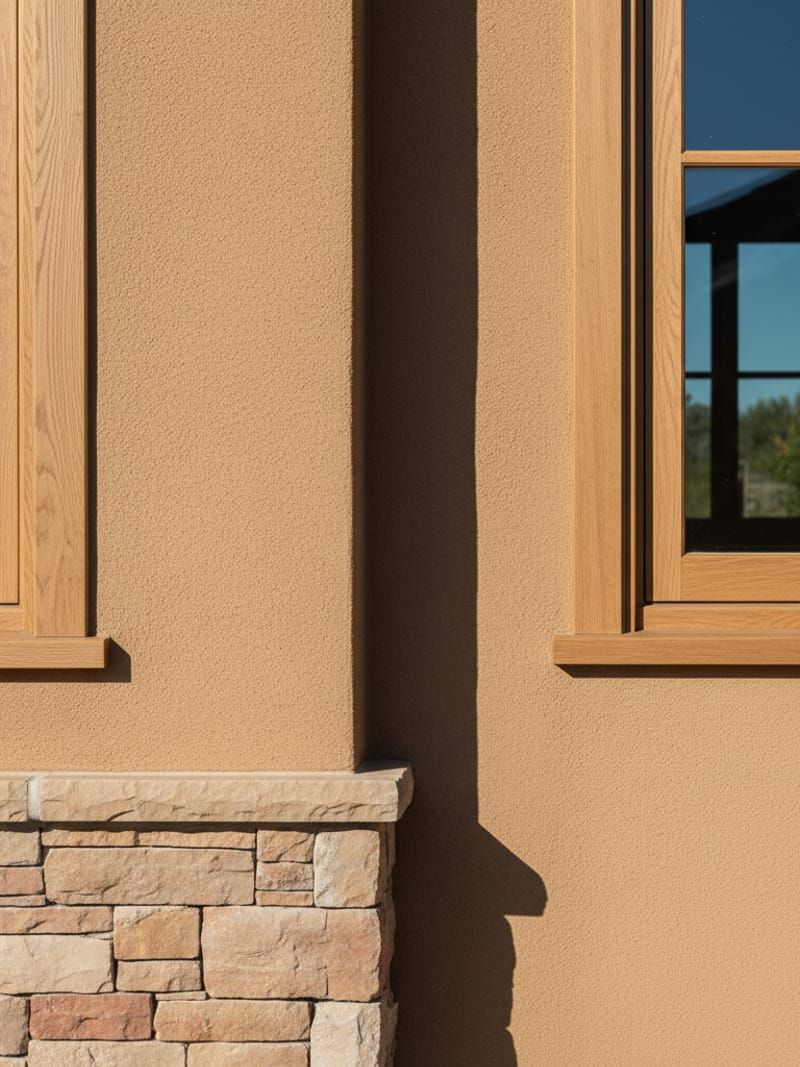 Window trim material matching detail