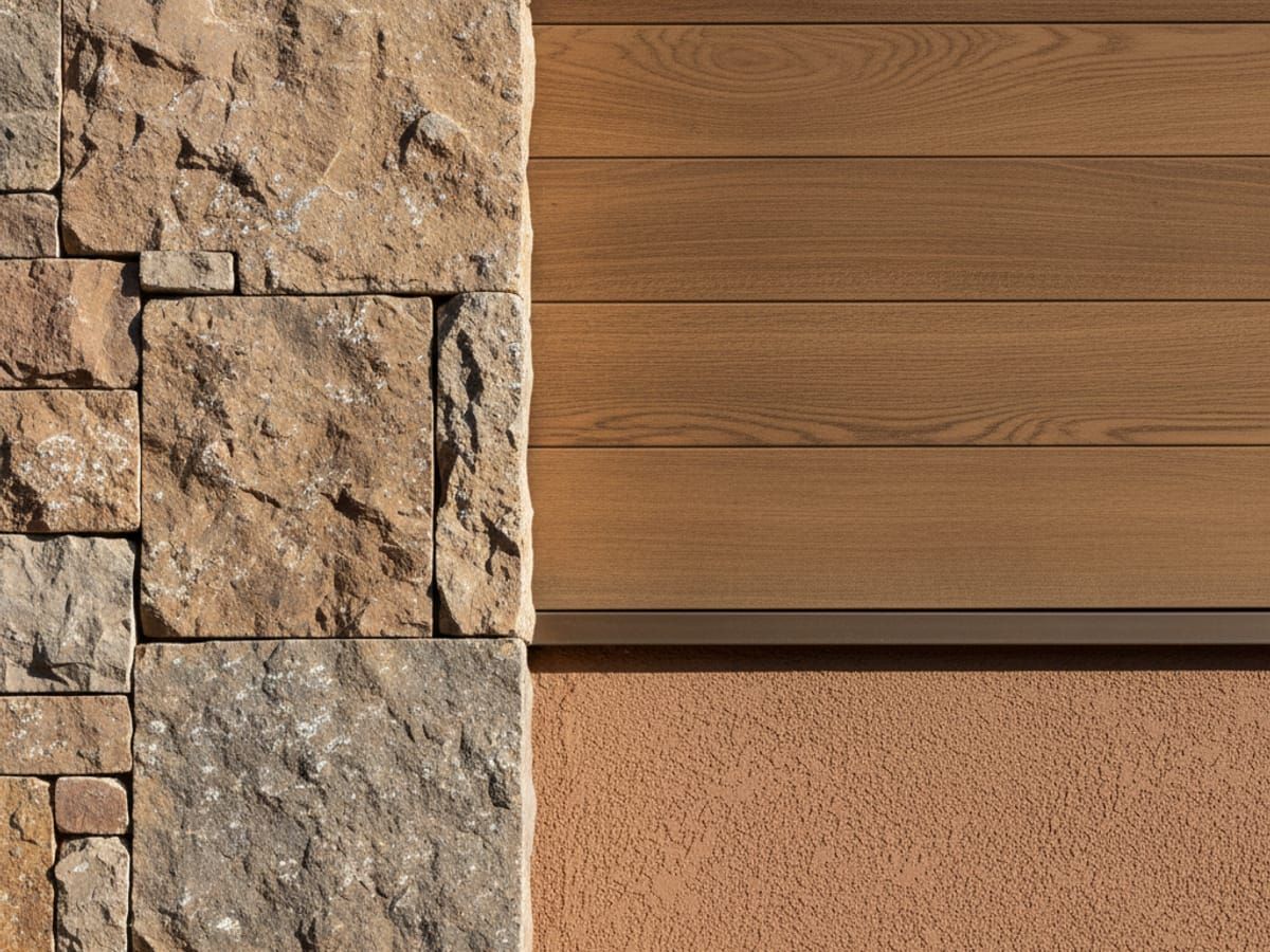 Wine cave stone and concrete detail