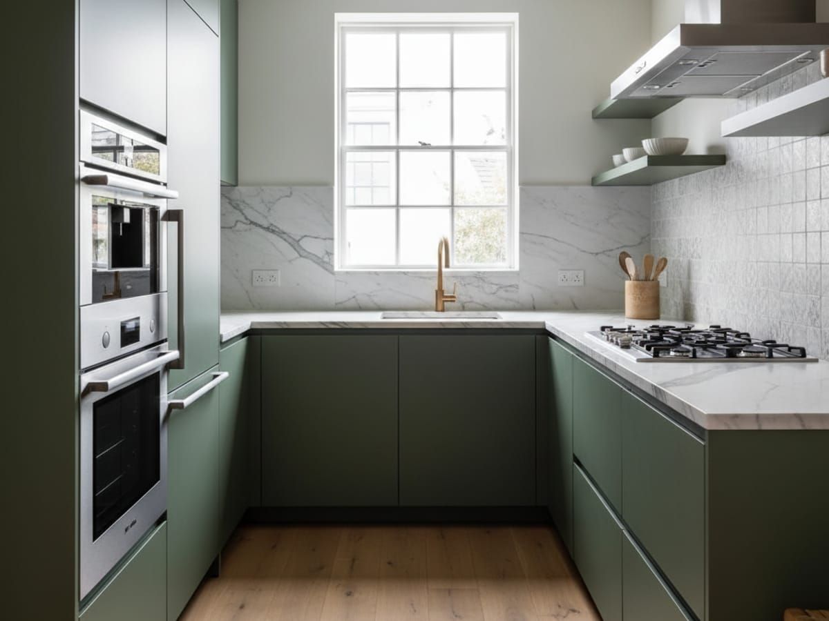 Efficient ADU kitchen with modern finishes