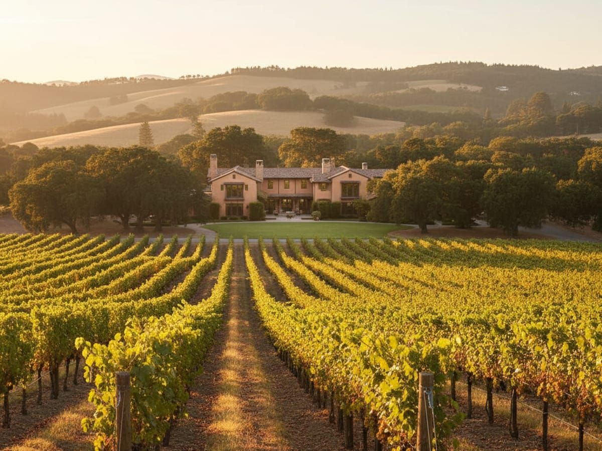 Luxury estate in Healdsburg wine country