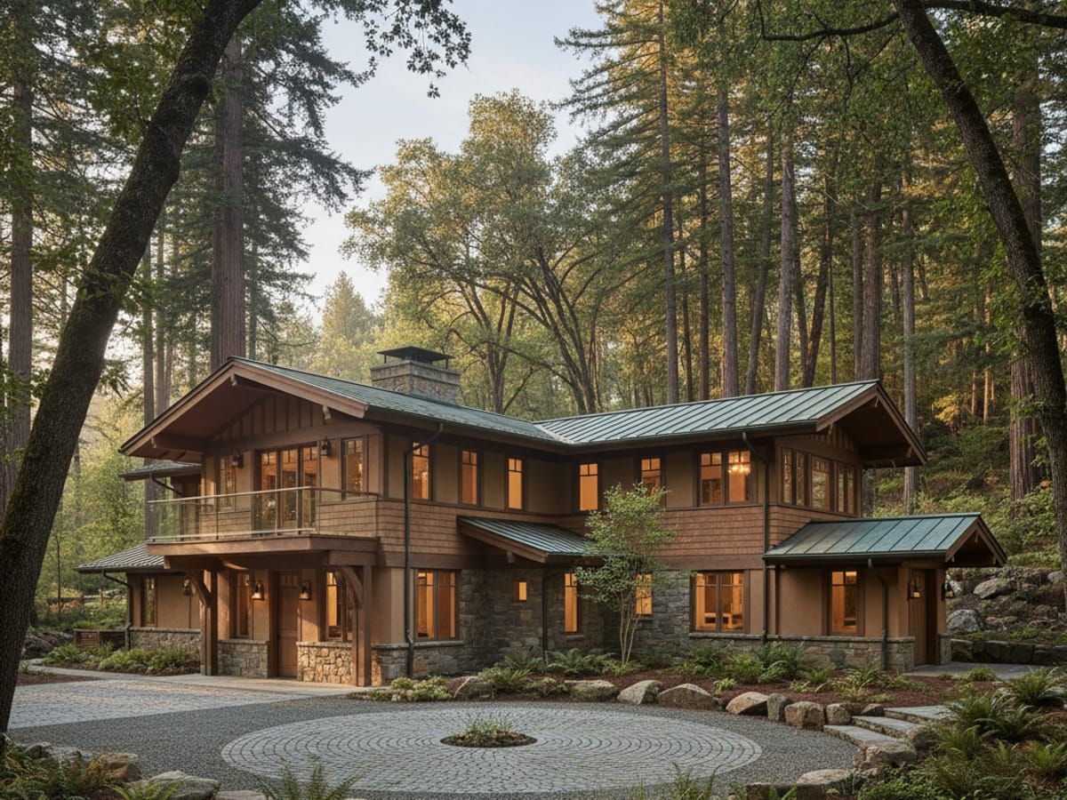 Estate among redwoods in Sebastopol